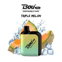 Электронная сигарета Bou pro mini 600 triple melon оптом     