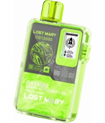 Электронная сигарета Lost Mary OS12000 Зеленое яблоко маракуя киви 20мг ОПТОМ