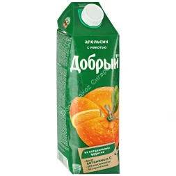 Нектар Добрый апельсин с мякотью 1 л оптом
