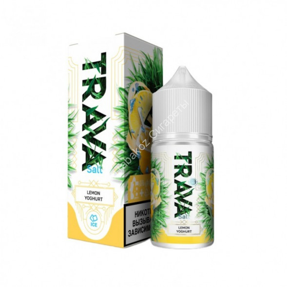 Жидкость для вейпа TRAVA YOGHURT Лимон Йогурт Лед 30 мл оптом 