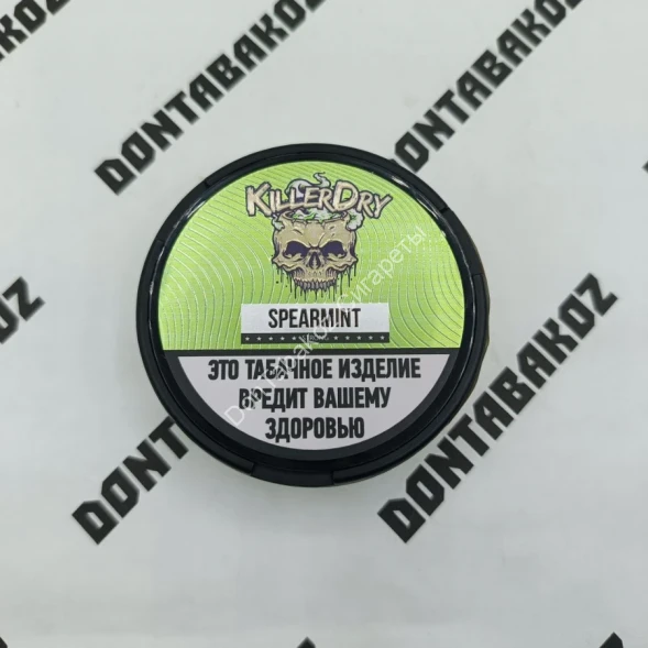 Табак жевательный Killer Dry Spearmint (Мята) Strong 10 г оптом 