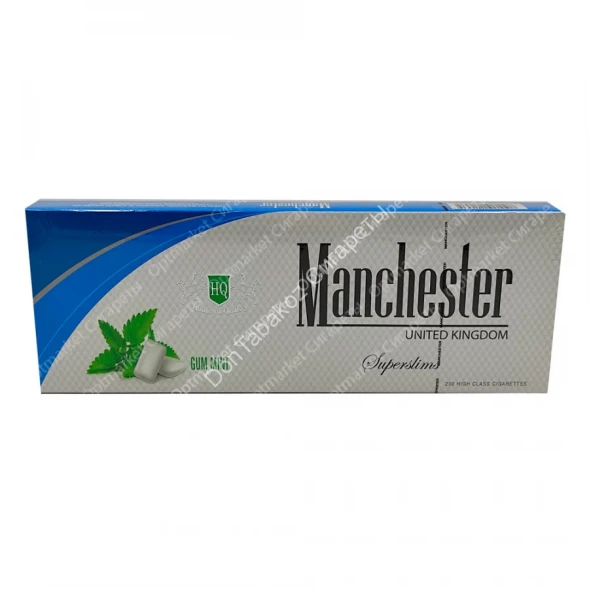 Сигареты Manchester (Манчестер) Gum Mint Superslims оптом 
