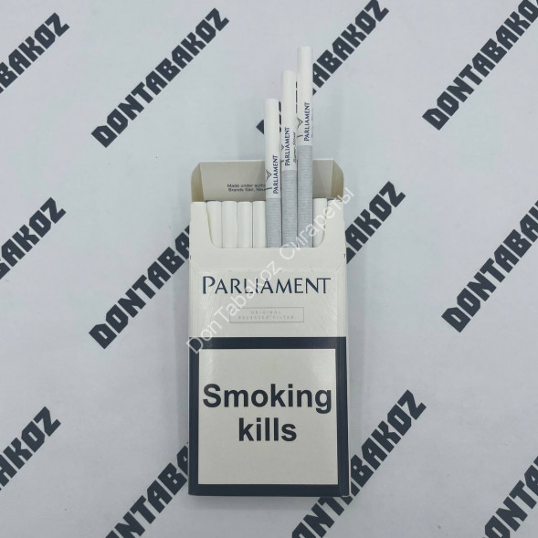 Сигареты Парламент (Parliament) Aqua Super Slims White Оптом 
